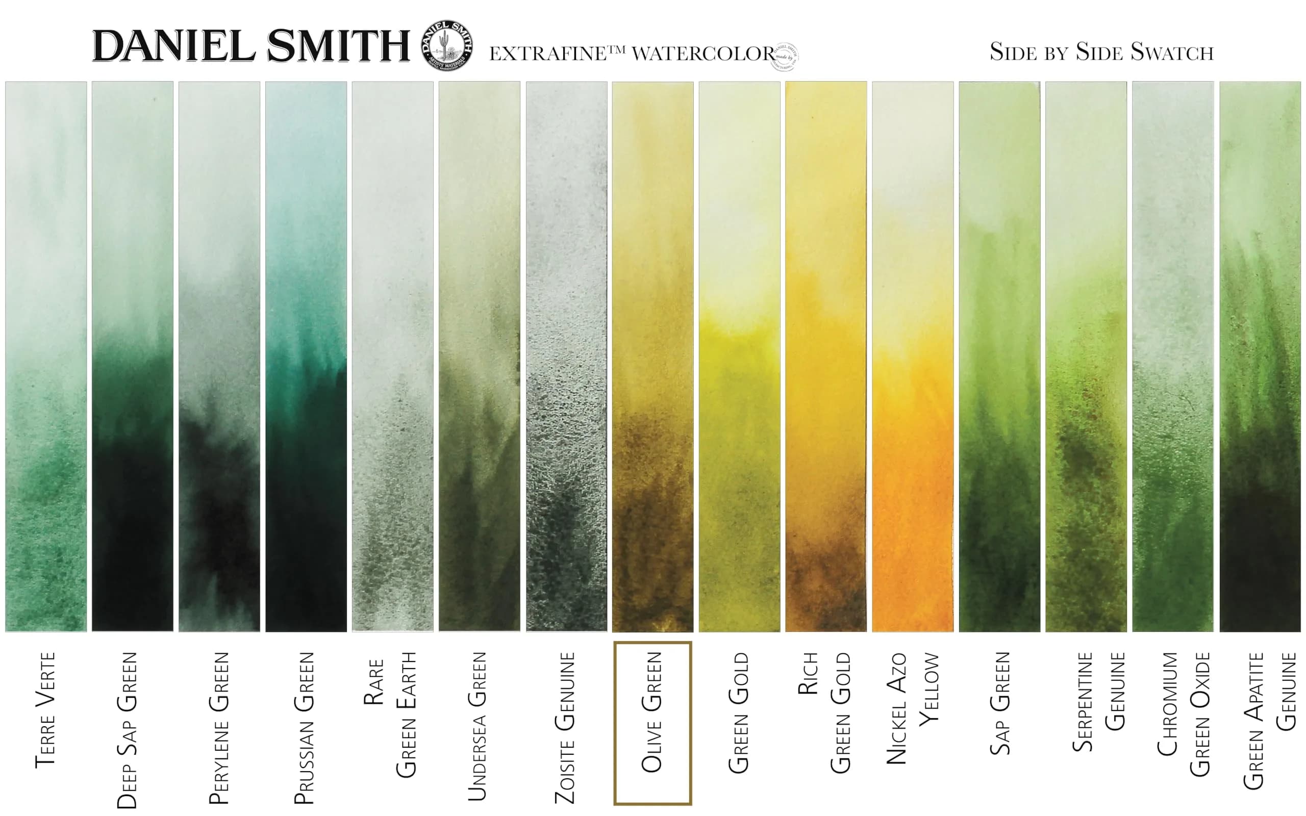 DANIEL SMITH Olive Green Extra Fine Watercolor Paint 15ml Tube | ASTM D4236 Certified - view 3