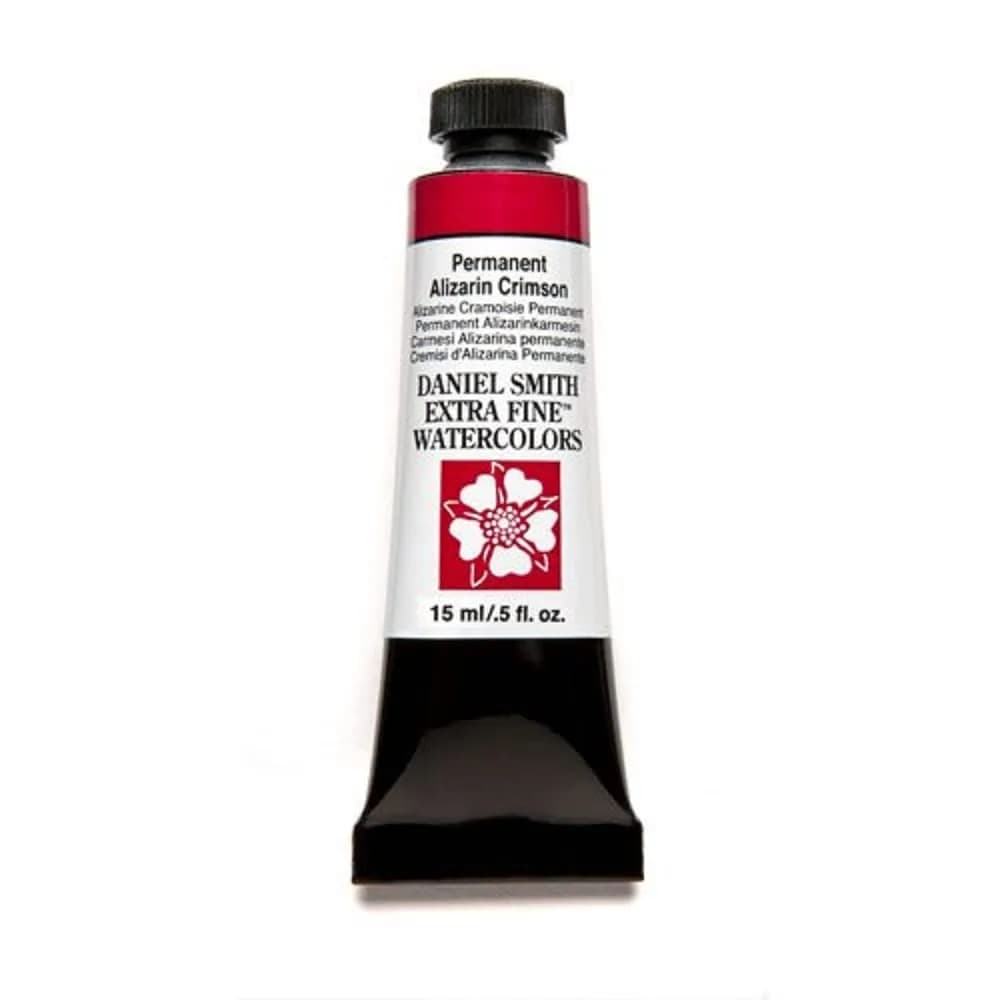 DANIEL SMITH Permanent Alizarin Crimson Watercolor Paint 15ml (0.5 Fl Oz) | ASTM D4236 Certified - main product image