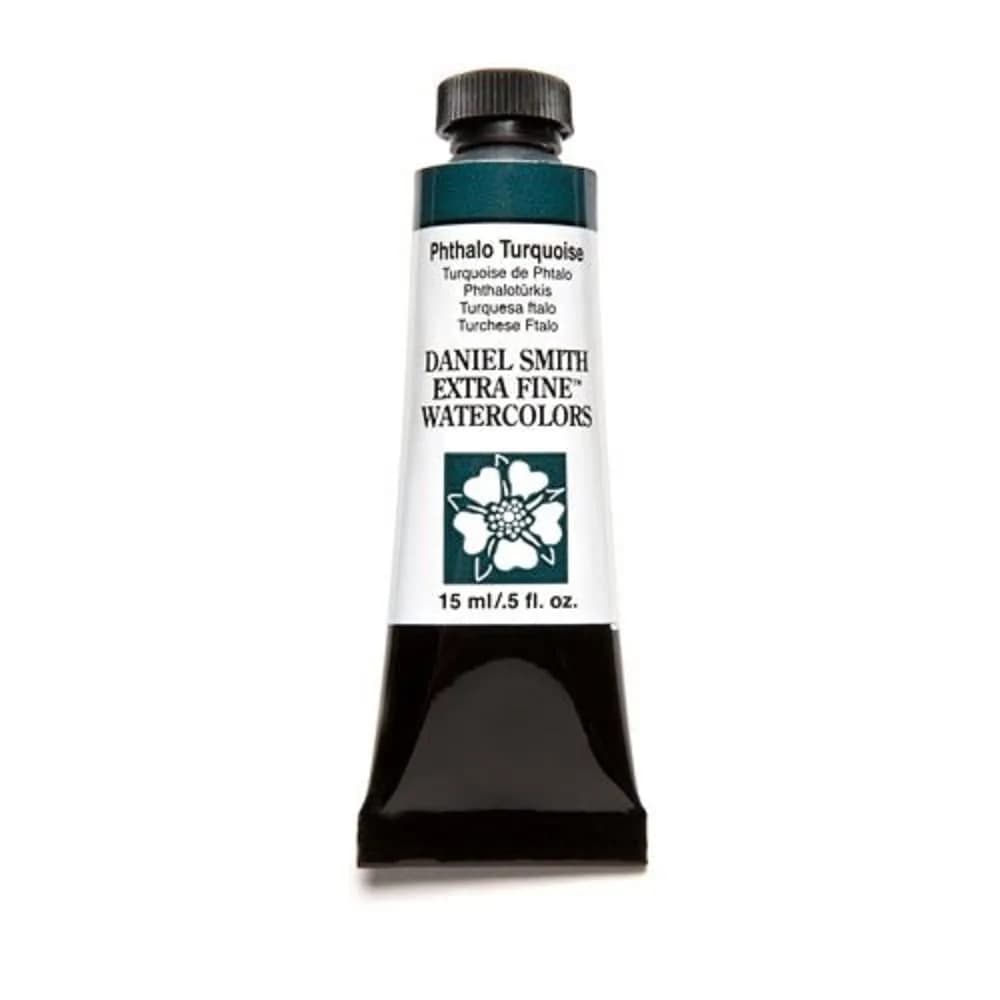 DANIEL SMITH Phthalo Turquoise Iridescent Sapphire Watercolor Paint 15ml - main product image