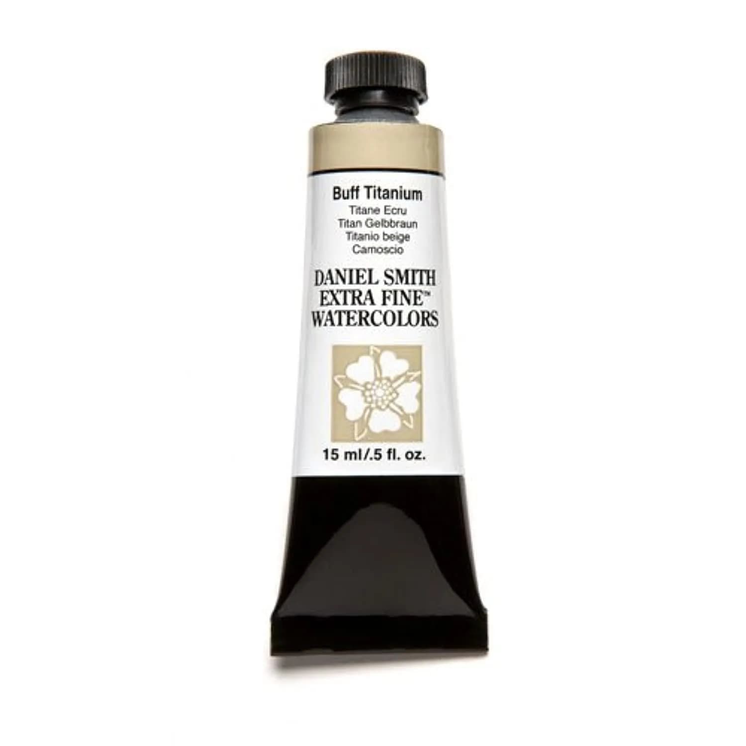 Daniel Smith Extra Fine Watercolor Paint Buff Titanium 15ml Tube | Lightfast, Pure, USA Made — Buff Titanium
