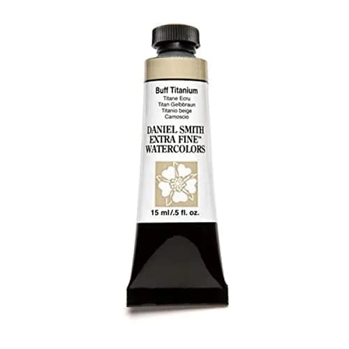 Daniel Smith Extra Fine Watercolor Paint Buff Titanium 15ml Tube | Lightfast, Pure, USA Made thumbnail 1