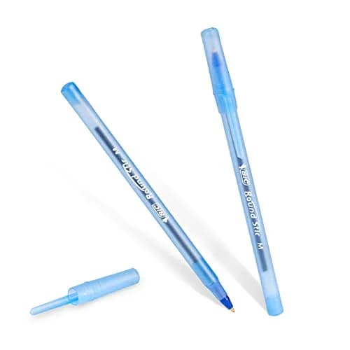 BIC Round Stic Xtra Life Ballpoint Pens 60-Count Blue Ink | Smooth Ink Flow for Students & Office thumbnail 2
