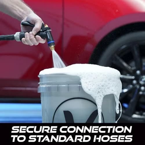 VIKING Heavy Duty Hose Nozzle with Rubberized Handle | Adjustable Water Control for Cars, Home, and Garden thumbnail 4