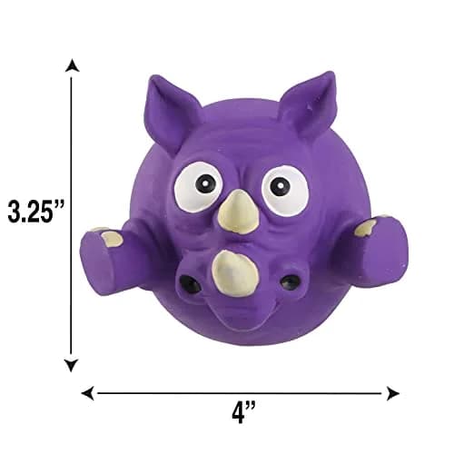 Hartz Dura Play ZooBalloons Dog Toy, 1 Count (Pack of 1), All Breed Sizes | Durable Latex & Foam thumbnail 3