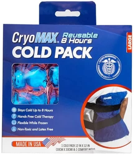Cryo-MAX Reusable Cold Pack 30cm x 30cm (12" x 12") | 8 Hour Cold Therapy for Pain Relief thumbnail 2