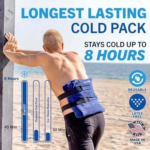 Cryo-MAX Reusable Cold Pack 30cm x 30cm (12" x 12") | 8 Hour Cold Therapy for Pain Relief thumbnail 3
