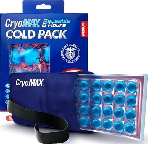 Cryo-Max Cold Pack Medium 6" x 12" (1 Count) | 8-Hour Reusable Cold Therapy for Elbows, Knees, Neck thumbnail 1