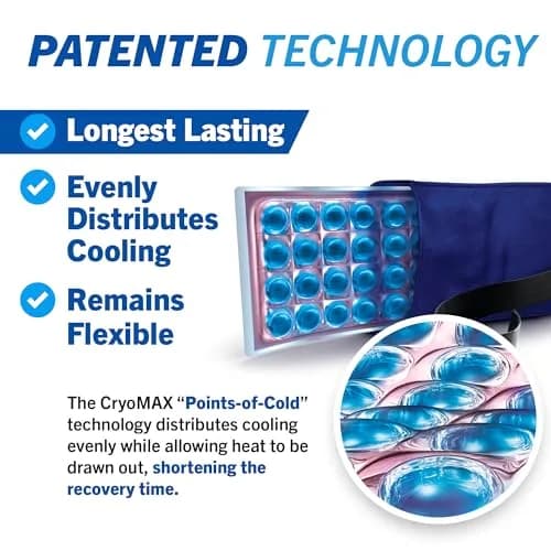 Cryo-Max Cold Pack Medium 6" x 12" (1 Count) | 8-Hour Reusable Cold Therapy for Elbows, Knees, Neck thumbnail 5