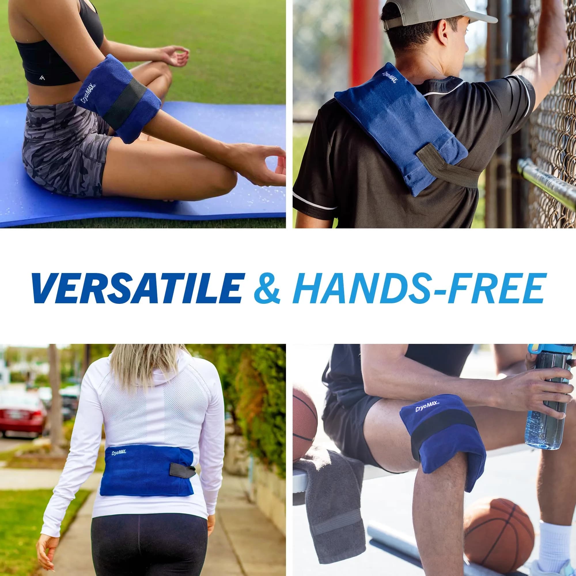 Cryo-Max Cold Pack Medium 6" x 12" (1 Count) | 8-Hour Reusable Cold Therapy for Elbows, Knees, Neck - view 6