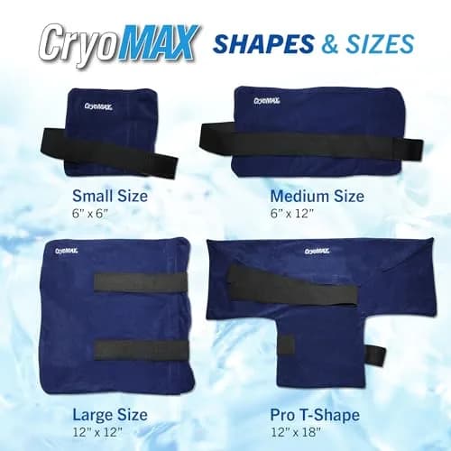 Cryo-Max Cold Pack Medium 6" x 12" (1 Count) | 8-Hour Reusable Cold Therapy for Elbows, Knees, Neck thumbnail 7