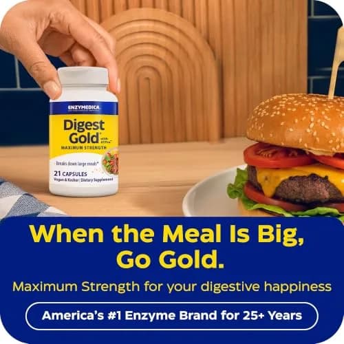 Enzymedica Digest Gold, Maximum Strength, 21 Capsules | Supports Digestion & Energy thumbnail 3