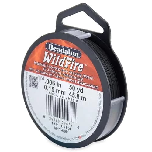 Beadalon Wildfire Beading Thread Jewelry Line 0.15 mm (50 yd / 45.72 m) | 10 lb Break Strength thumbnail 1