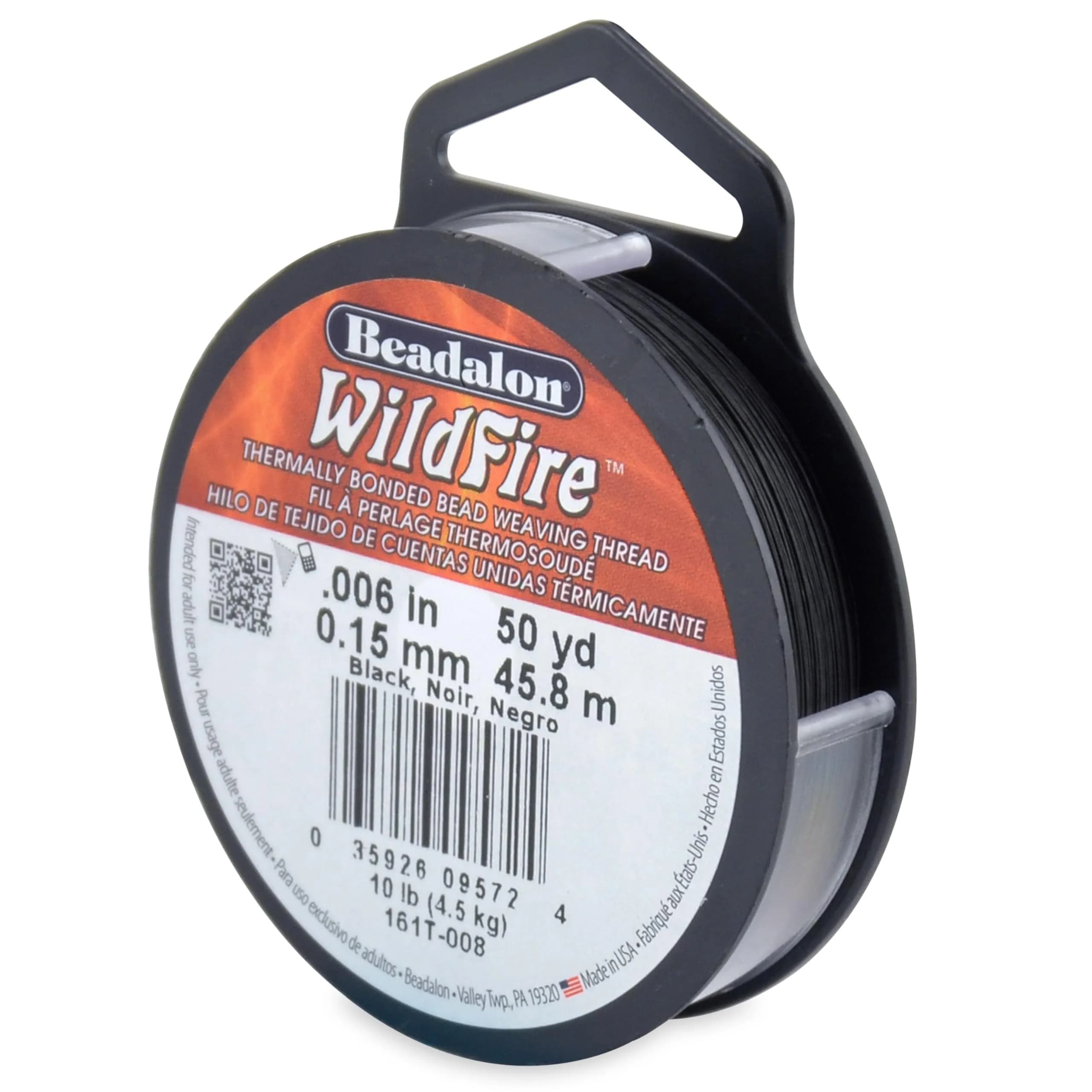 Beadalon Wildfire Beading Thread Jewelry Line 0.15 mm (50 yd / 45.72 m) | 10 lb Break Strength - main product image
