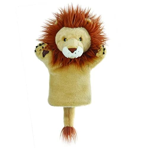 The Puppet Company CarPets Lion Hand Puppet 25cm (10") | Movable Mouth for Storytelling thumbnail 1