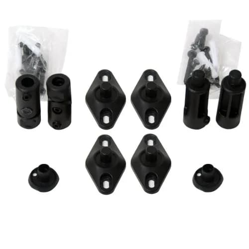 VideoSecu 5 Speaker Wall Ceiling Mount Brackets Black for Home Theater Satellite Speakers 1XZ (Black, 5 Pack) | Adjustable, 8 lb Load Capacity thumbnail 2
