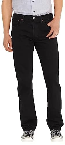Levi's Men's 501 Original Fit Jeans, Black-Legacy, 32W x 32L | Classic Straight Fit for Everyday Style thumbnail 1