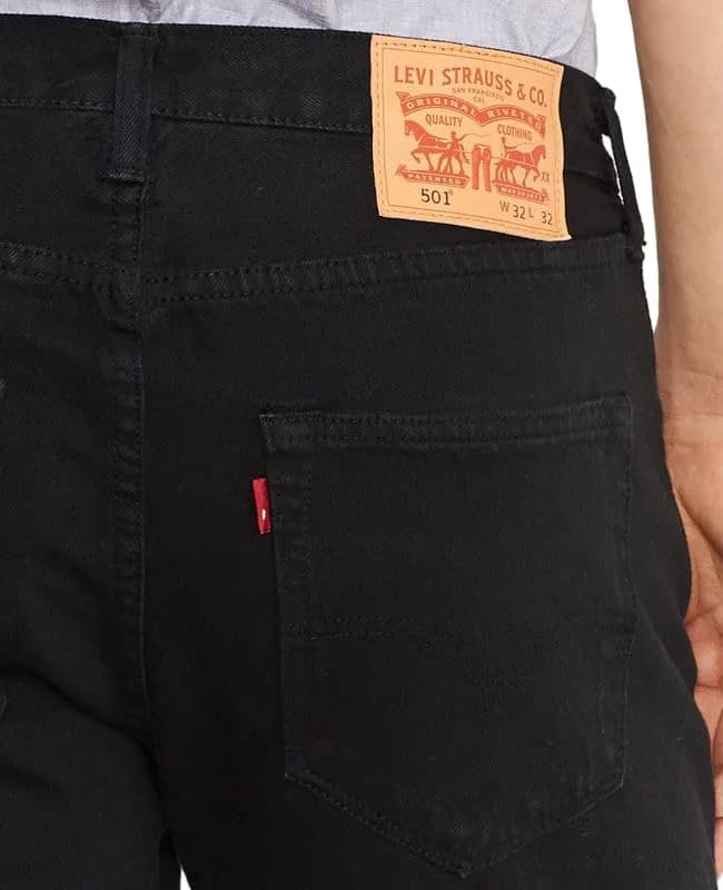 Levi's Men's 501 Original Fit Jeans, Black-Legacy, 32W x 32L | Classic Straight Fit for Everyday Style thumbnail 8