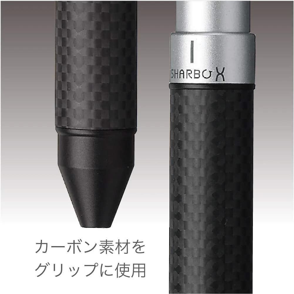Zebra Sharbo X CB8 Carbon Titanium Gray Multifunction Pen | Smooth Ink Flow Writing Instrument - view 6