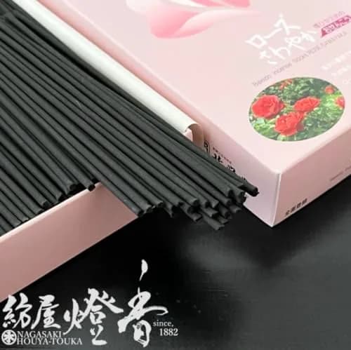 Baieido Japanese Incense Rose Sawayaka Smokeless #195, 200 Count | Gentle Rose & Sandalwood Aroma thumbnail 3