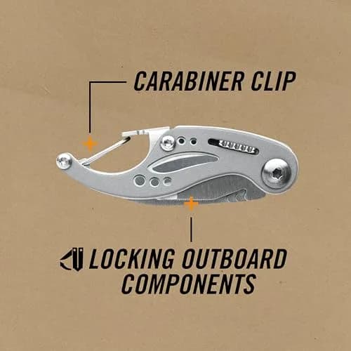 Gerber Gear Curve EDC Multitool 6-in-1 Pocket Knife Keychain with Pocket Screwdriver, Blue | 2.25" Closed Length thumbnail 2