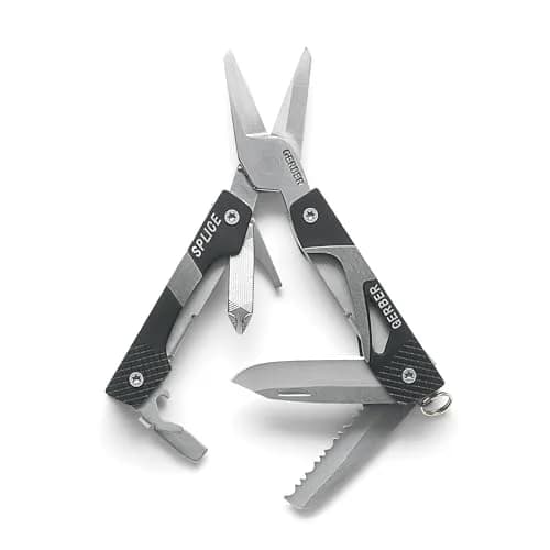 Gerber Splice EDC Multitool Pocket Knife with Scissors, Bottle Opener, Black | 9-in-1 Compact Everyday Carry thumbnail 1