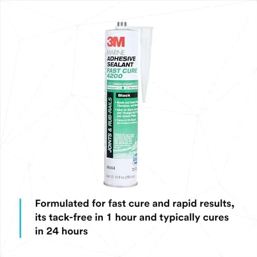 3M Marine Adhesive Sealant Fast Cure 4200FC, White, 295 mL (10 fl oz) | Bonds Above & Below Waterline thumbnail 5