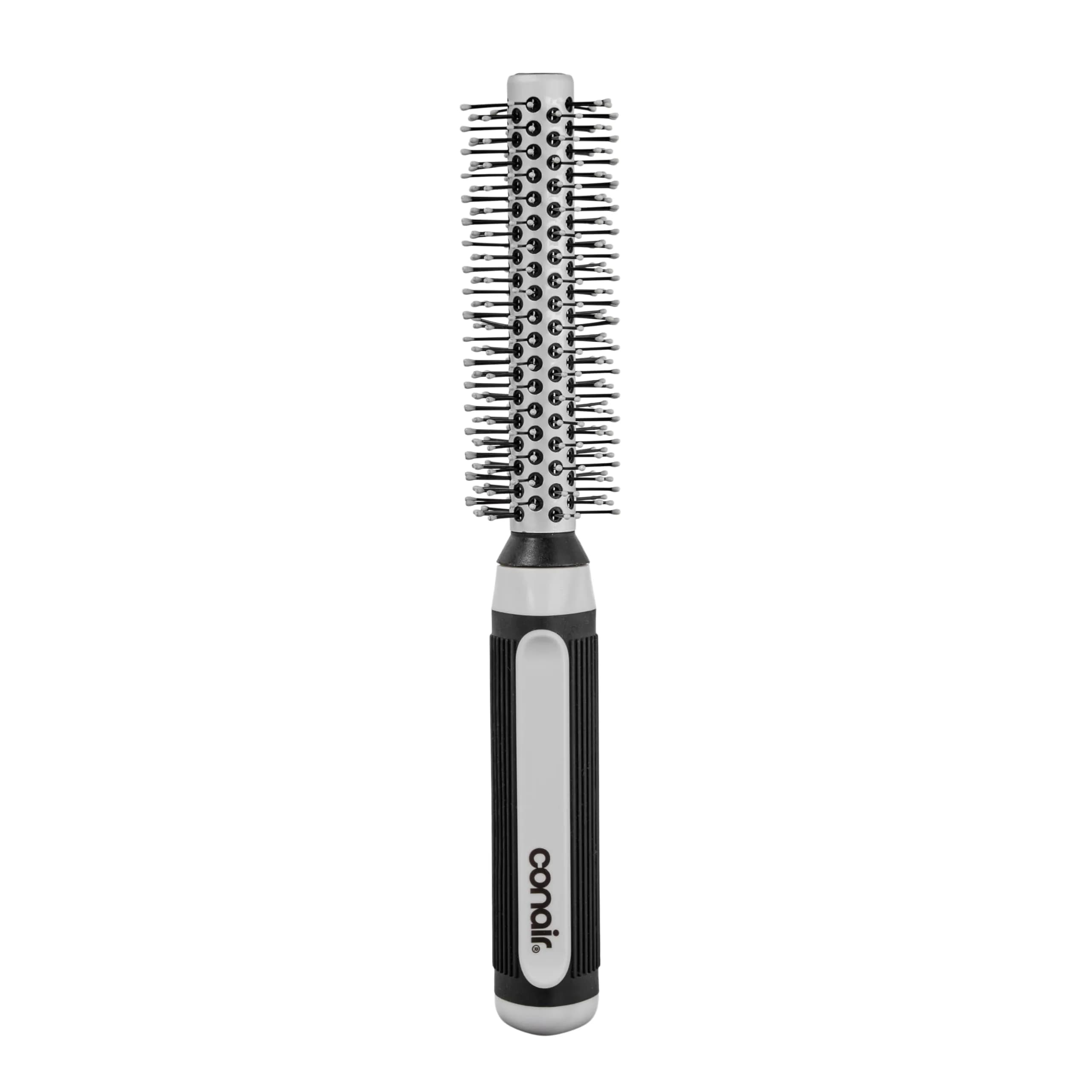 Conair Grip & Style Metal Round Brush, Nylon Bristle Hair Brush for Blowout Styling, For Short Hair Lengths, 1.375 inch Barrel - main product image