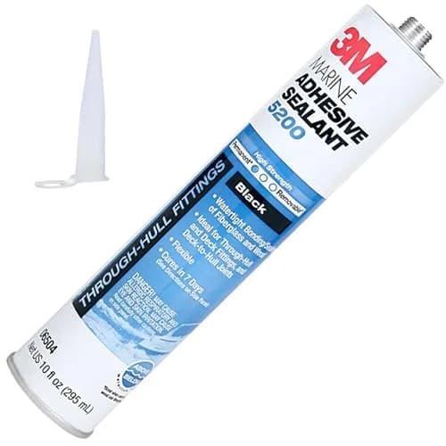 3M Marine Adhesive Sealant 5200 Black 10 fl oz (295.7 ml) | Permanent Bonding & Sealing for Boats & RVs thumbnail 1