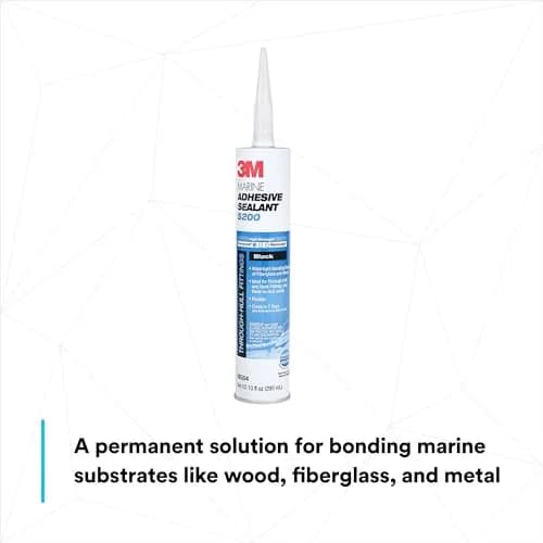 3M Marine Adhesive Sealant 5200 Black 10 fl oz (295.7 ml) | Permanent Bonding & Sealing for Boats & RVs thumbnail 3