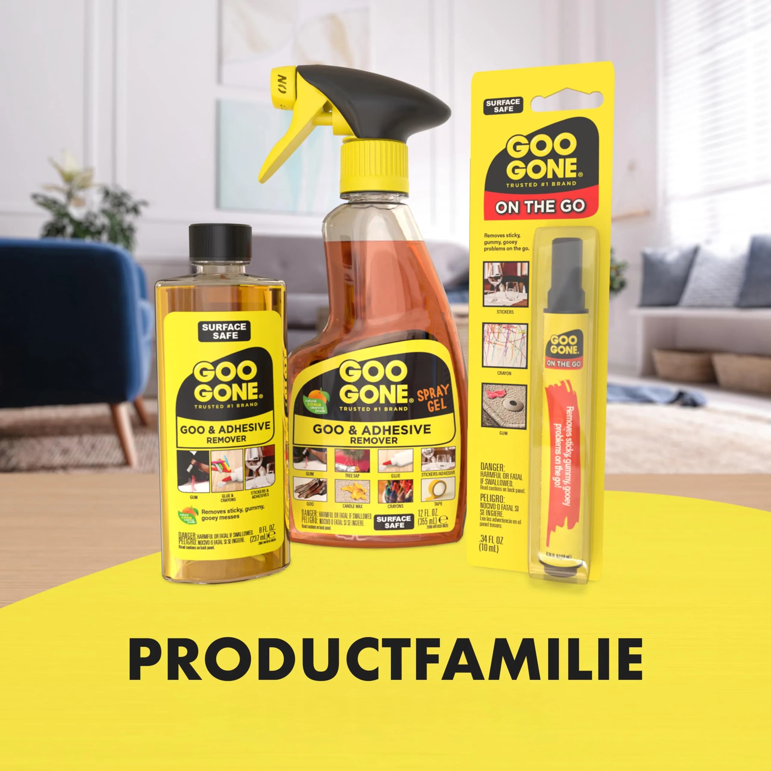 Goo Gone Adhesive Remover Spray Gel 355ml (12 Fl Oz) | Removes Stickers, Labels, Tar, Grease & More - view 5