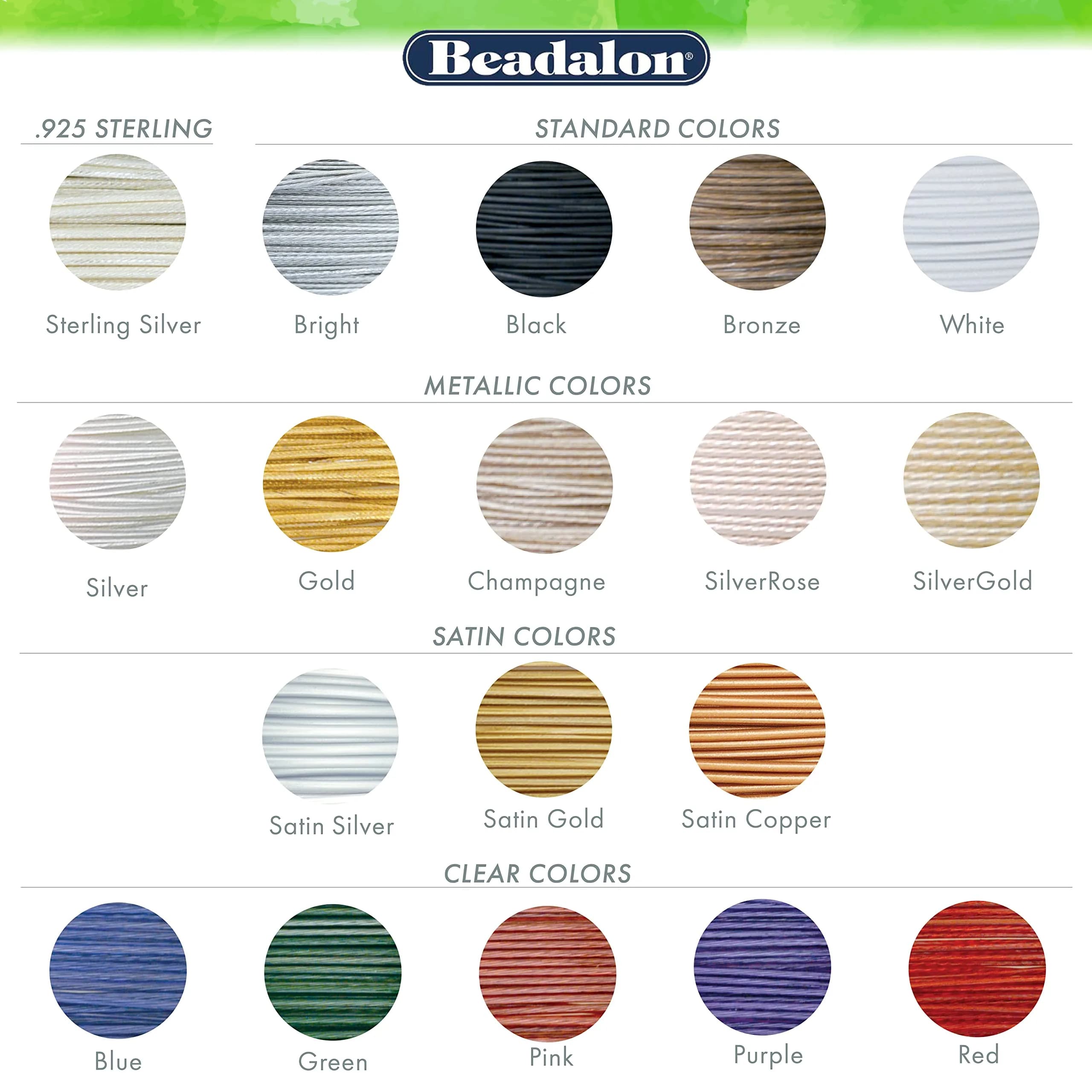 Beadalon 7-Strand Stainless Steel Beading Wire, 0.51 mm (0.020 in) Gold, 9.2 m (30 ft) | USA-Sourced for Durable Jewelry Making - view 4