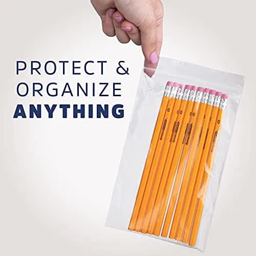 GPI 5" x 8" Zip Bags | 1000 Pack, 2 Mil, Reclosable, for Storage & Packaging thumbnail 6