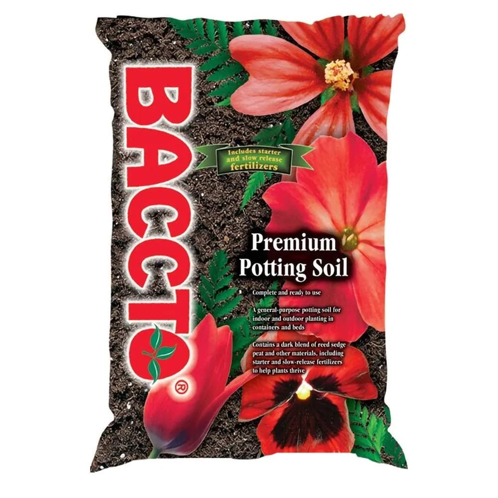 BACCTO Michigan Peat General Purpose Premium Potting Soil with Perlite, 50 lb | All-Purpose Garden Soil for Healthy Plants