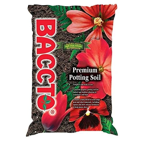 BACCTO Michigan Peat General Purpose Premium Potting Soil with Perlite, 50 lb | All-Purpose Garden Soil for Healthy Plants thumbnail 1