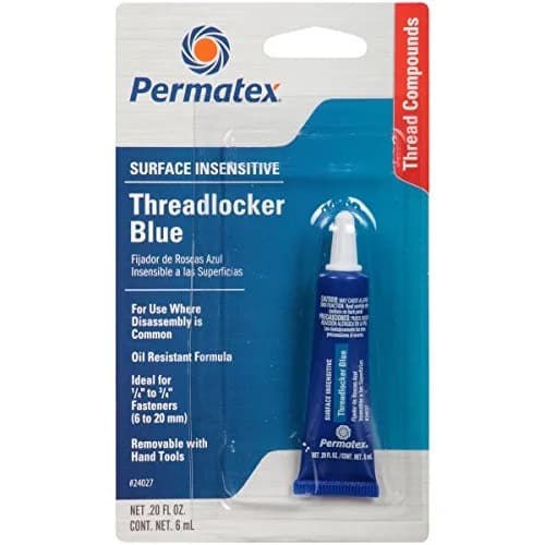 Permatex Surface Insensitive Threadlocker Blue 6 ml Pack of 6 | Medium Strength Lock & Seal for Bolts & Nuts thumbnail 1