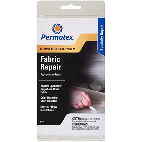 Permatex Fabric Repair Kit (Pack of 6) | Assorted Colors, 13 Pieces Total | Repairs Upholstery, Carpet, Clothing, Furniture thumbnail 1