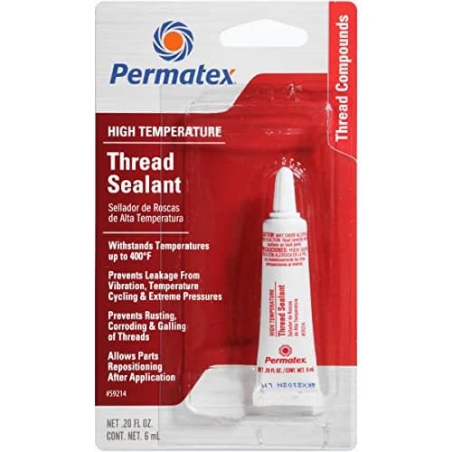 Permatex High Temperature Thread Sealant 6ml (0.2 Fl Oz) | Pack of 12 | Resists Leakage & Vibration thumbnail 1