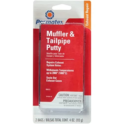 Permatex Muffler and Tailpipe Putty 4 oz. (Pack of 12) | Seals Exhaust Leaks Up to 2000°F thumbnail 1