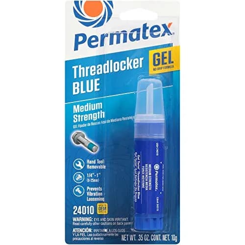 Permatex Blue Threadlocker Gel 10 g | Medium Strength, Vibration-Resistant, Removable thumbnail 1