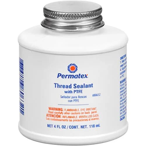 Permatex Thread Sealant with PTFE 4 oz. | Pressure-Resistant, Temperature Range -18°C to 149°C, Pack of 12 thumbnail 1