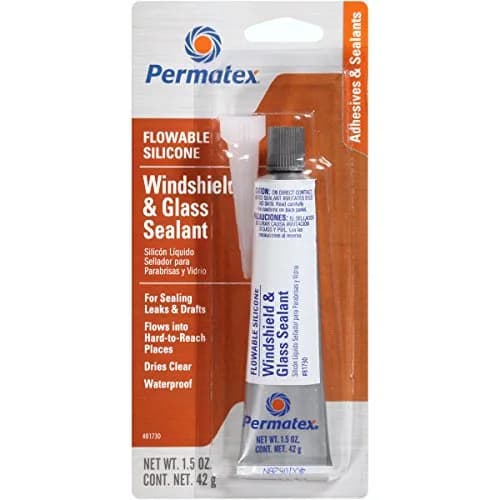 Permatex Flowable Silicone Windshield and Glass Sealer 18 fl oz (Pack of 12) | Seals Leaks in Hard-to-Reach Areas thumbnail 1