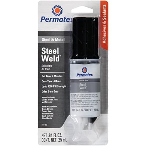 Permatex PermaPoxy 4 Minute Multi-Metal Epoxy 25ml (0.84 Fl Oz) | Bonds Metals in 4 Minutes thumbnail 1