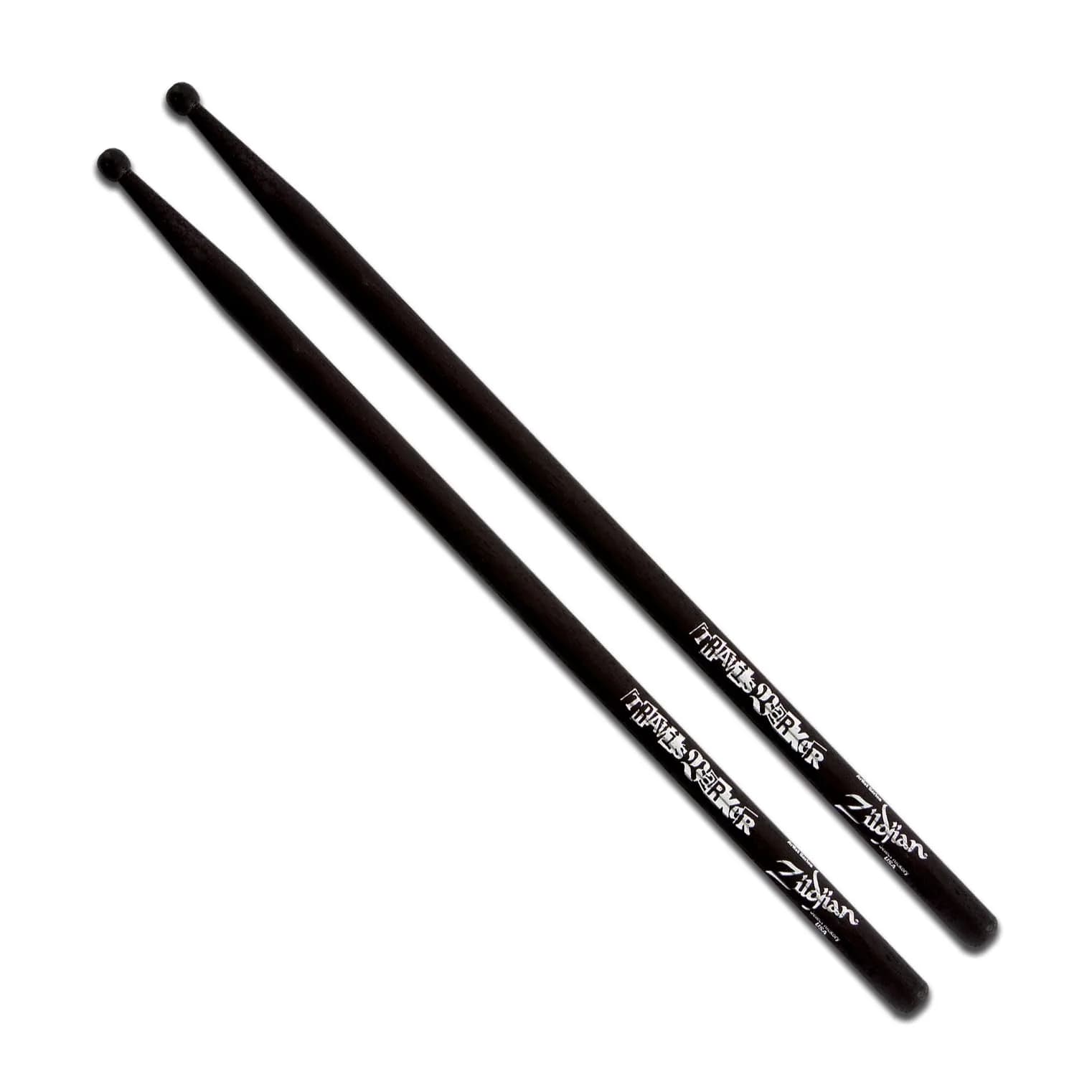 Zildjian Travis Barker Black Artist Series Drumsticks 41.6 cm (16.38 in) | Designed for Aggressive Playing — Model