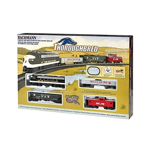 Bachmann Thoroughbred HO Scale Toy Vehicle Set | Ready To Run Electric Train with Freight Cars thumbnail 2