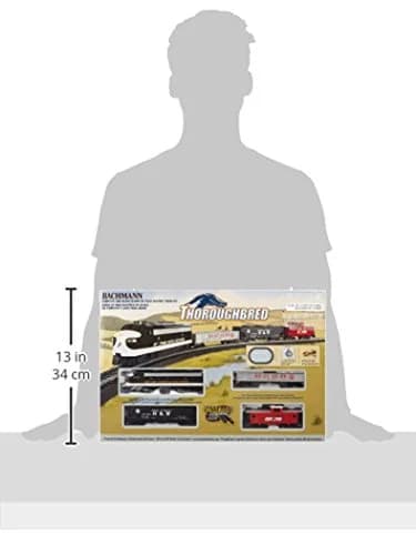 Bachmann Thoroughbred HO Scale Toy Vehicle Set | Ready To Run Electric Train with Freight Cars thumbnail 3
