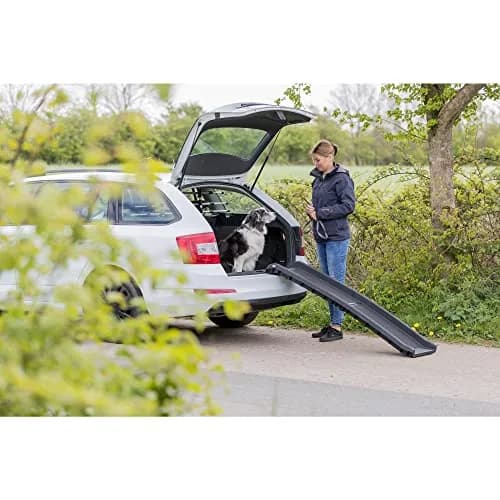 TRIXIE Folding Pet Ramp, Black | Non-slip, Lightweight, Supports 200 lbs, 61.4" Long thumbnail 2