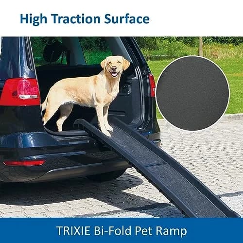 TRIXIE Folding Pet Ramp, Black | Non-slip, Lightweight, Supports 200 lbs, 61.4" Long thumbnail 3