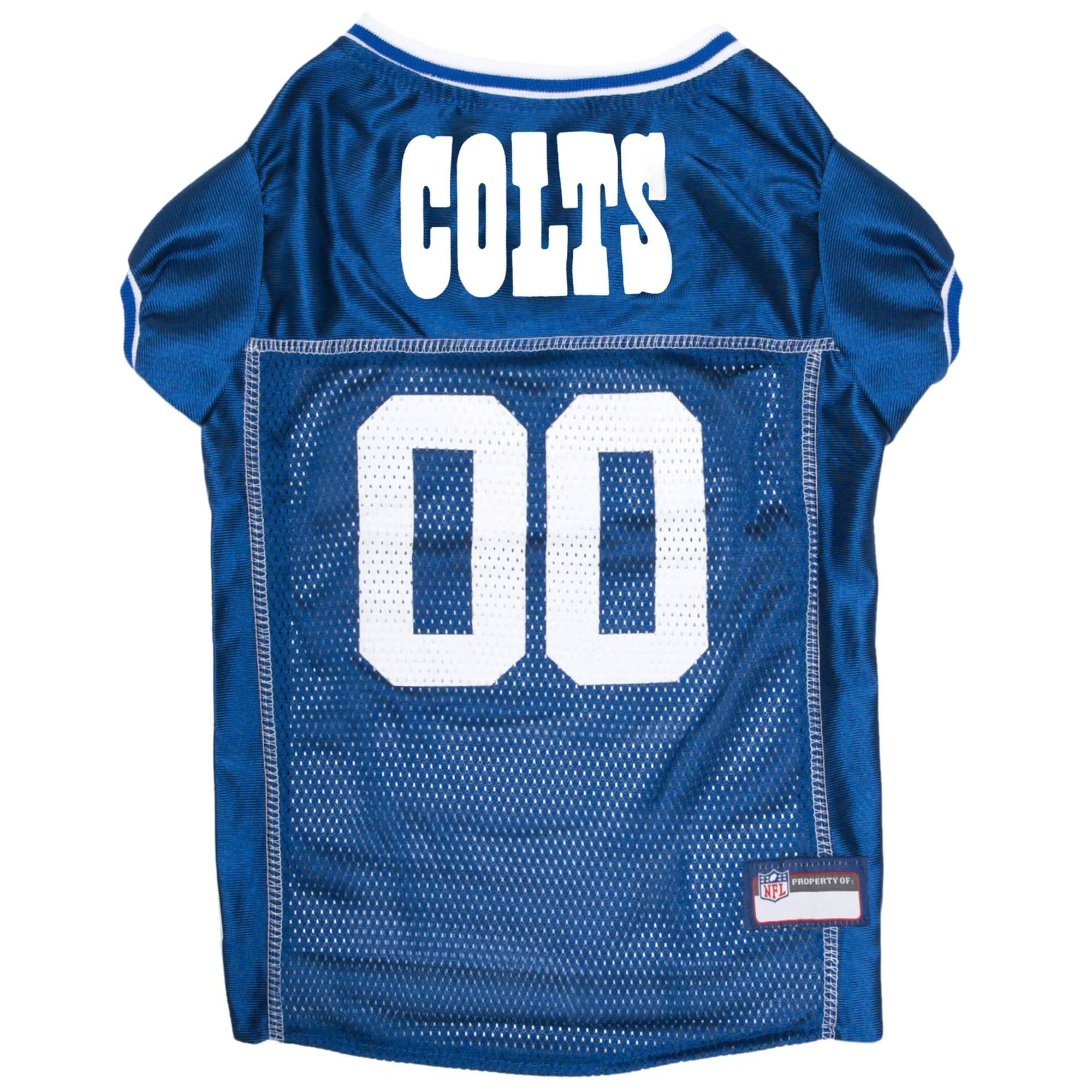 Pets First NFL Indianapolis Colts Dog Jersey X-Small | Comfortable Mesh & Durable Satin — Indianapolis Colts