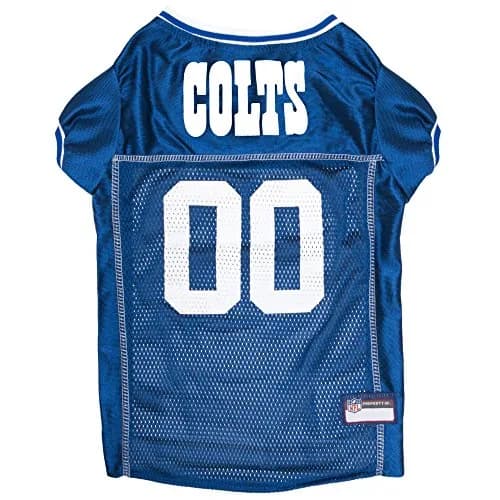 Pets First NFL Indianapolis Colts Dog Jersey X-Small | Comfortable Mesh & Durable Satin thumbnail 1