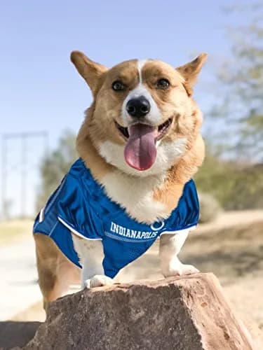 Pets First NFL Indianapolis Colts Dog Jersey X-Small | Comfortable Mesh & Durable Satin thumbnail 5